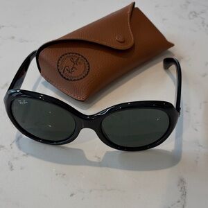 Ray-Ban Black Oval Sunglasses